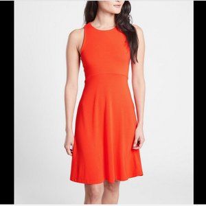 ATHLETA ORANGE RED SLEEVELESS SANTORINI DRESS